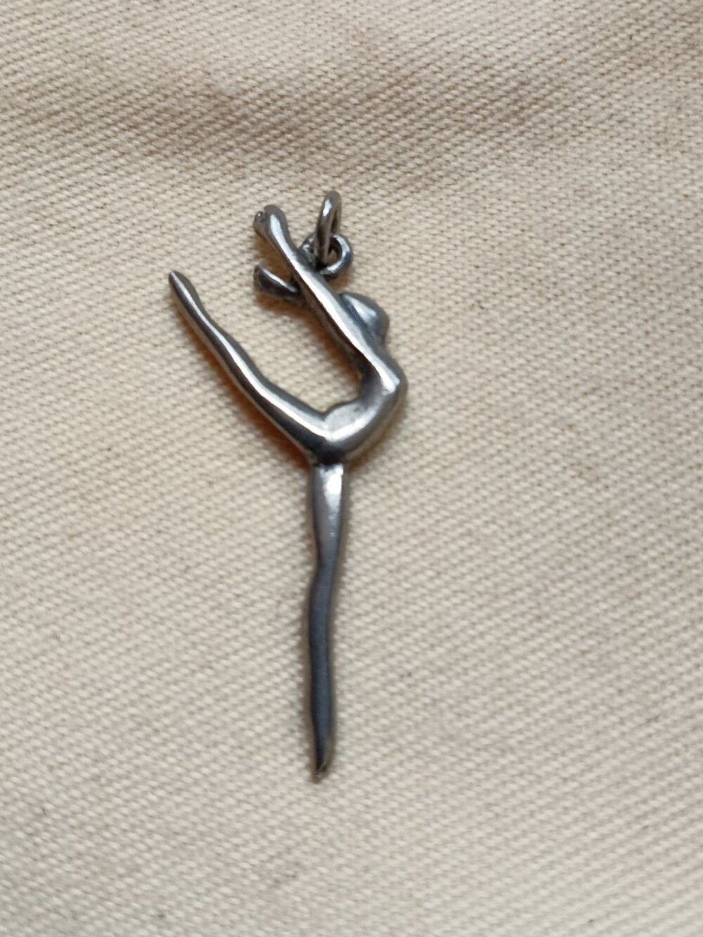 Ballet Dancer Silver Pendant